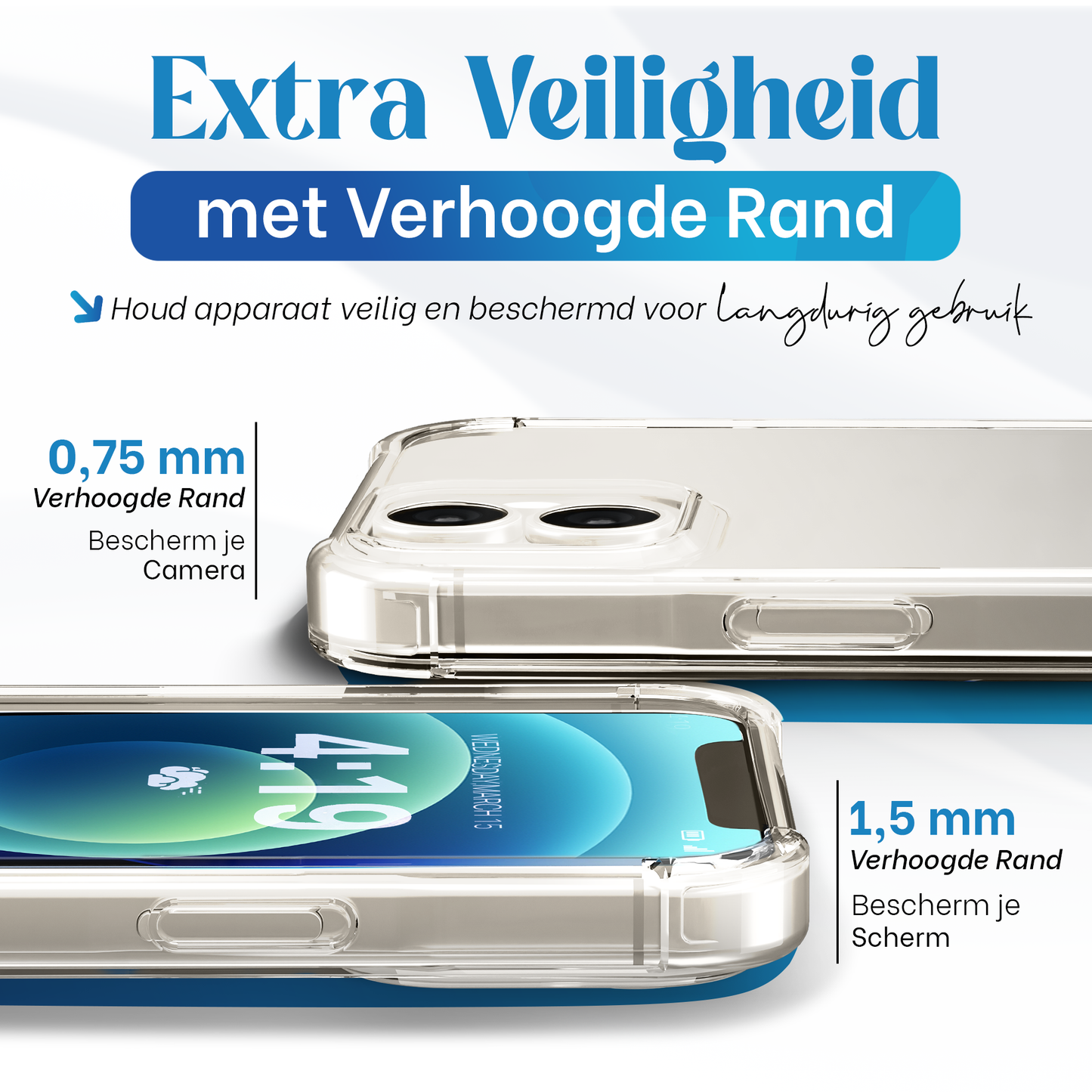 iTech Bumper Hoesje voor iPhone 12 Mini – Slank, Schokbestendig & Beschermend