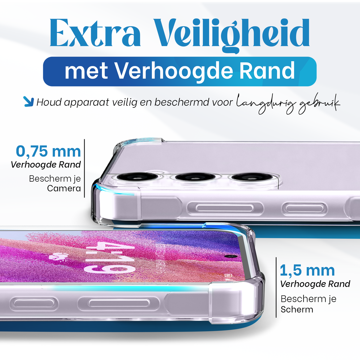 iTech Bumper Hoesje voor Samsung Galaxy S21 FE – Slank, Schokbestendig & Beschermend