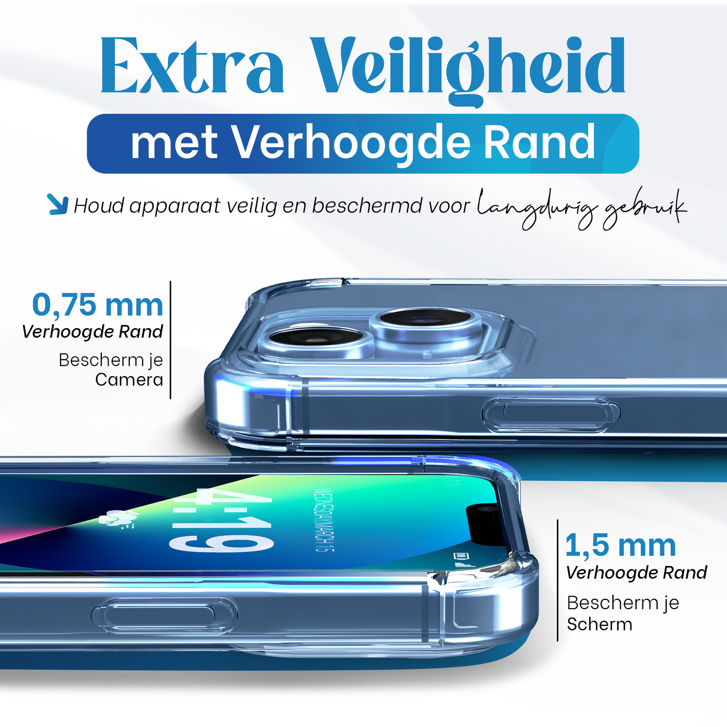 iTech Bumper Hoesje voor iPhone 13 Mini – Slank, Schokbestendig & Beschermend