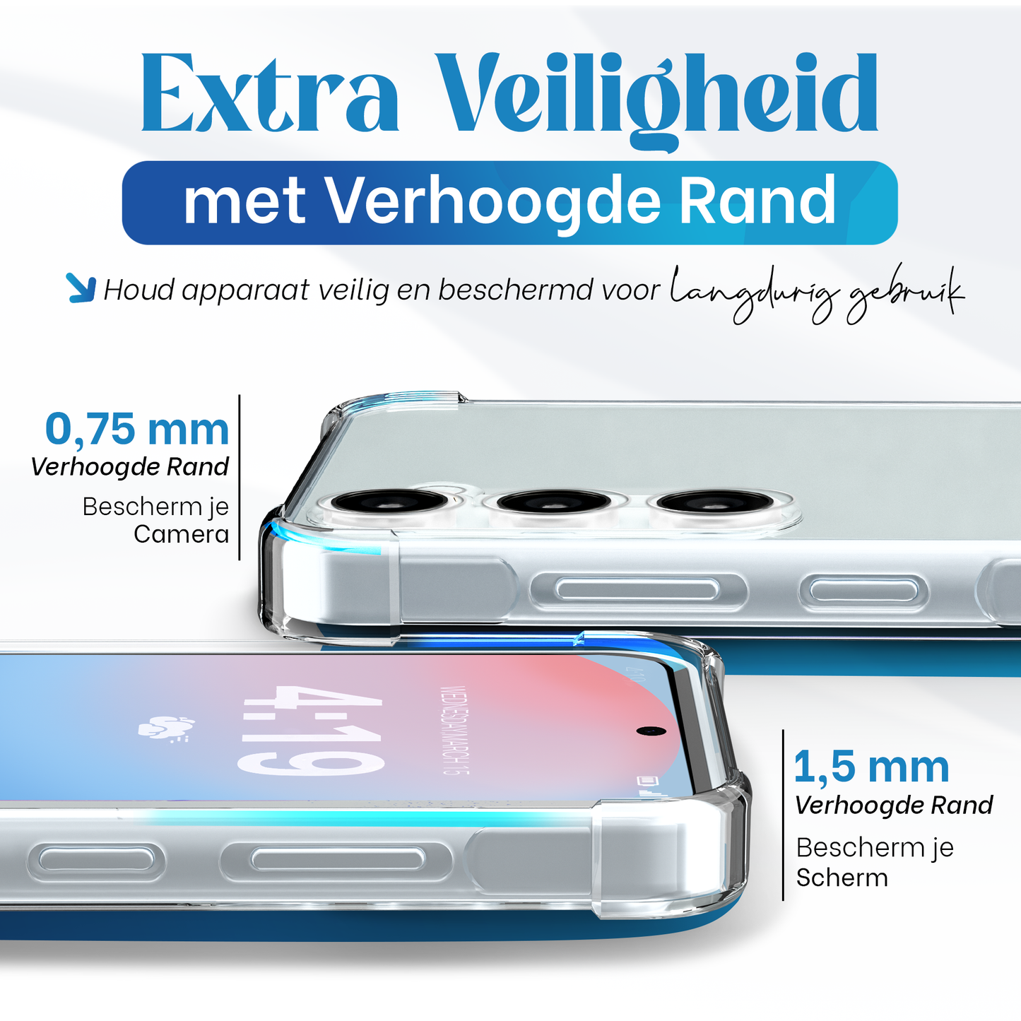 iTech Bumper Hoesje voor Samsung Galaxy S24 FE – Slank, Schokbestendig & Beschermend