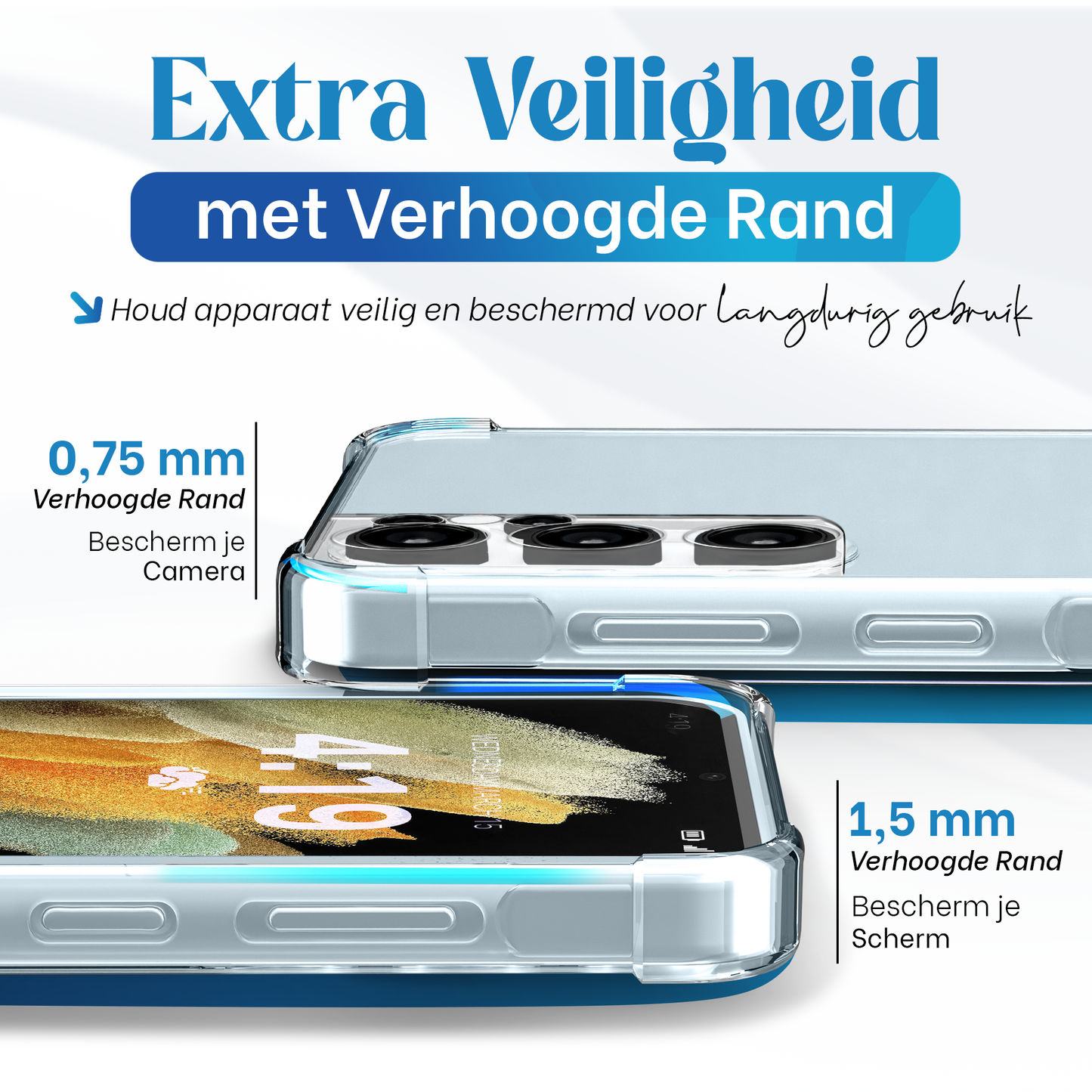 iTech Bumper Hoesje voor Samsung Galaxy S21 Ultra – Slank, Schokbestendig & Beschermend