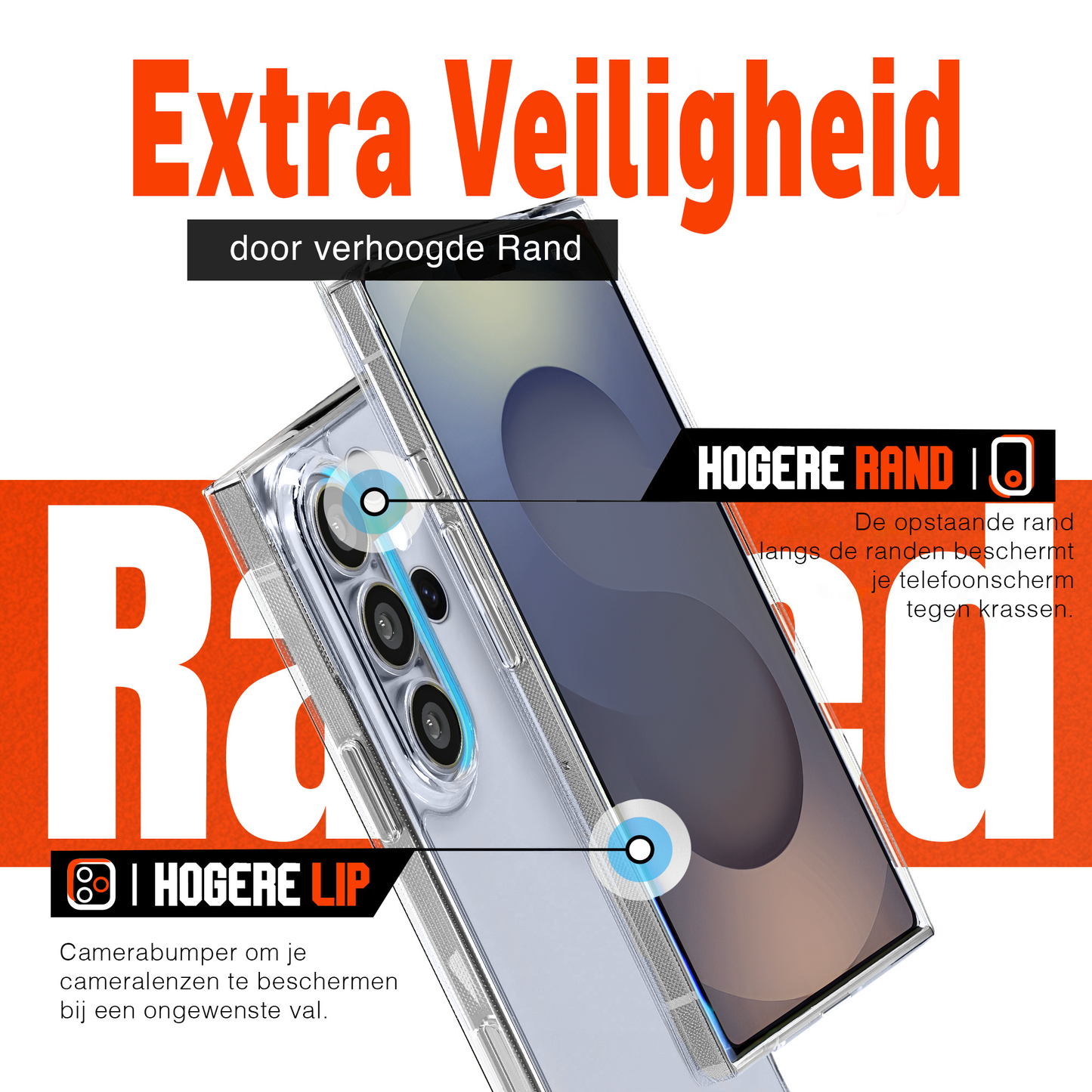 My Case Combo: Transparante Hoes met 2 Screenprotectors voor Samsung Galaxy S25 Ultra – Extra Veiligheid