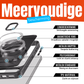 My Case - Hoesje geschikt voor iPhone 16 Plus MagSafe - Zwart - Draadloos Opladen - Standaard - Soepele Metalen Knoppen