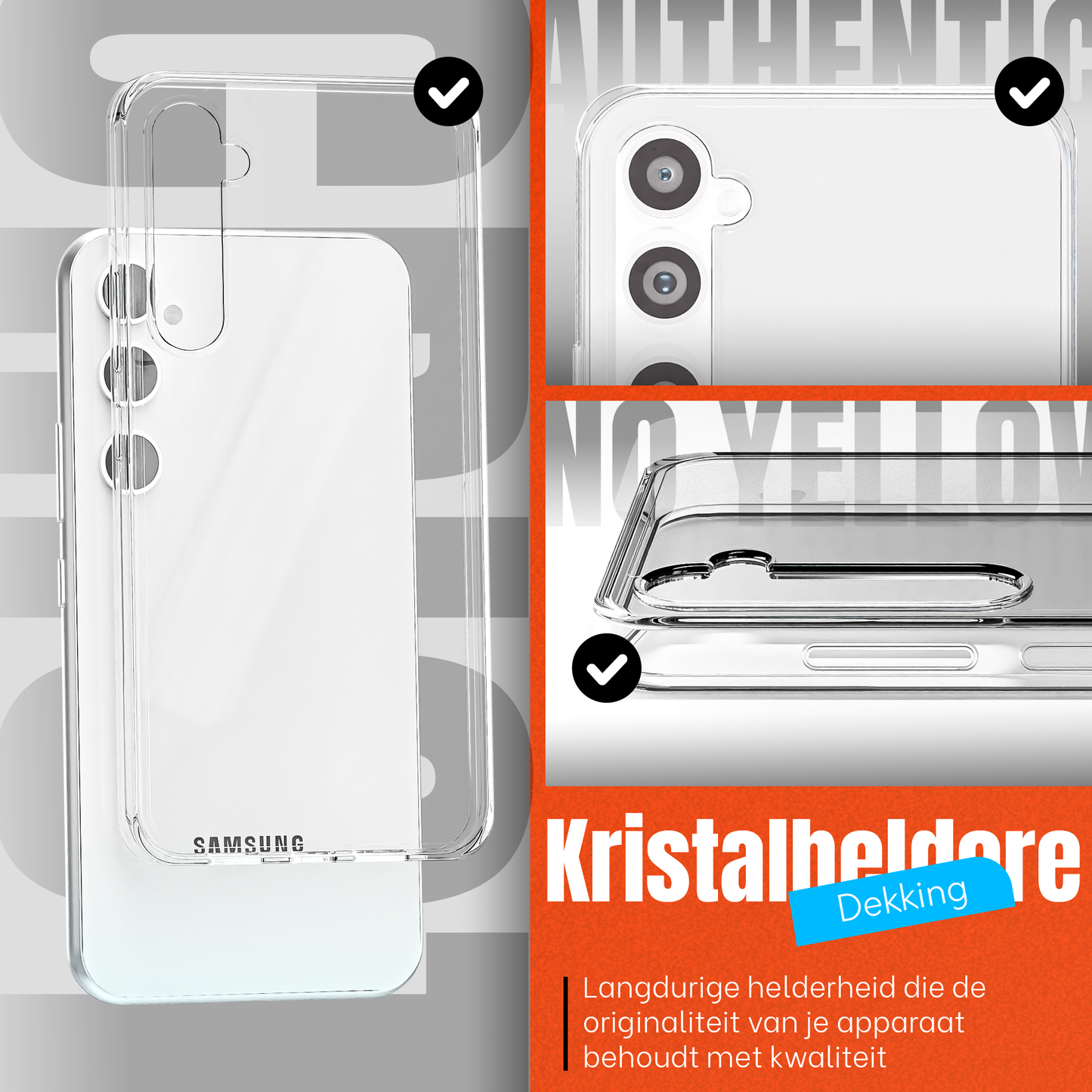My Case Transparante Hoes voor Samsung Galaxy S24 FE – Langdurig Helder