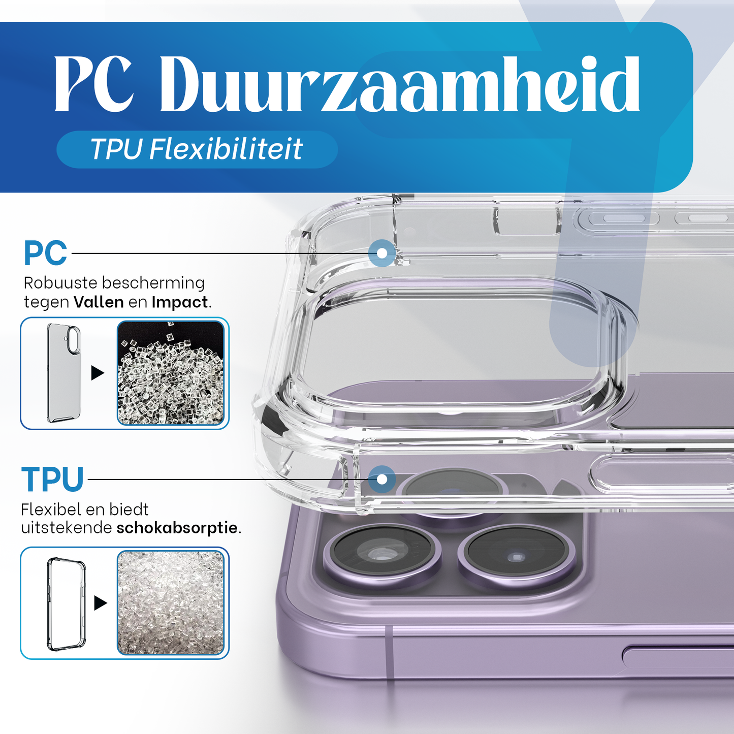 iTech Bumper Hoesje voor iPhone 14 Pro Max – Slank, Schokbestendig & Beschermend