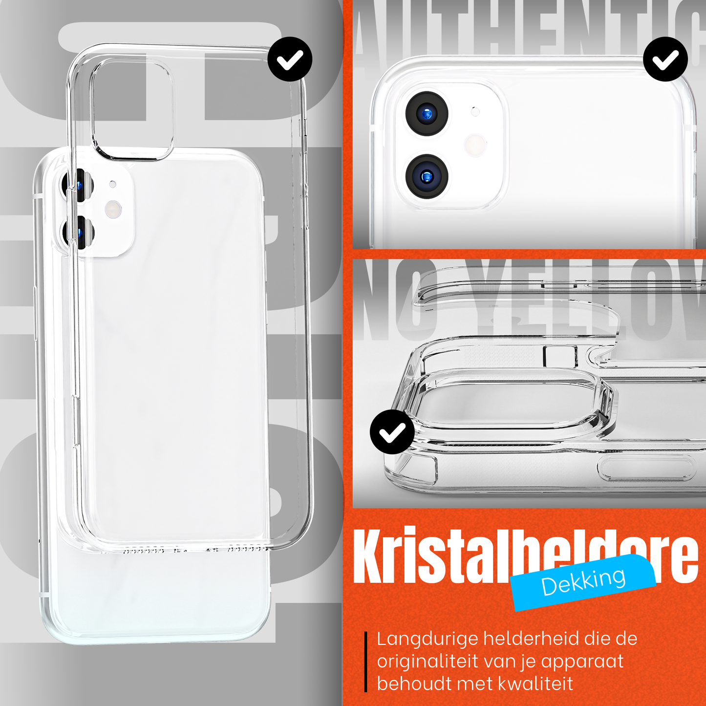 My Case Transparante Hoes voor iPhone 11 – Langdurig Helder