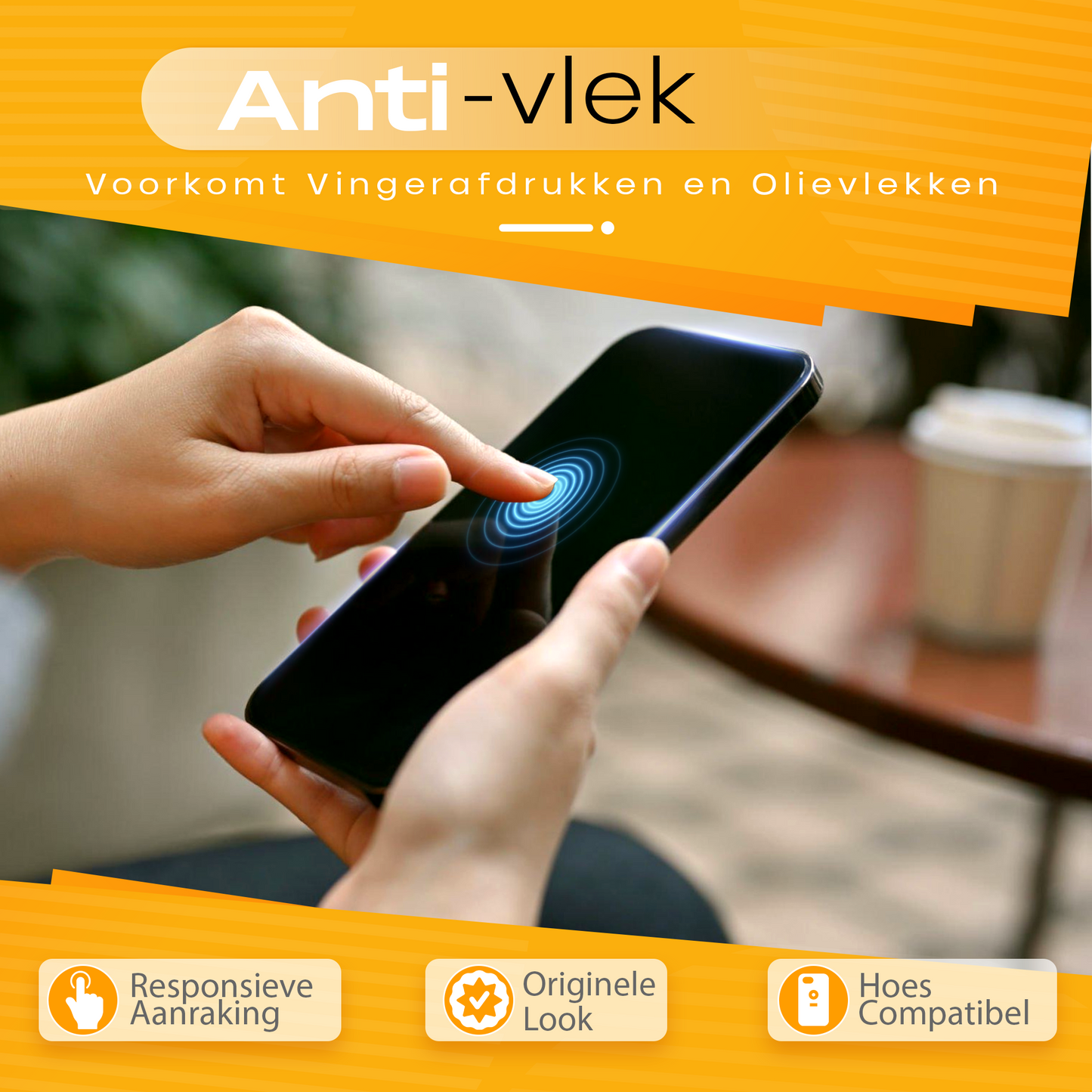 Solutionss4 Screenprotector voor Samsung Galaxy S25 Ultra  – Case Vriendelijk