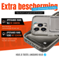 Crystal Clear Hard Case with Card Holder for iPhone 15 Pro Max