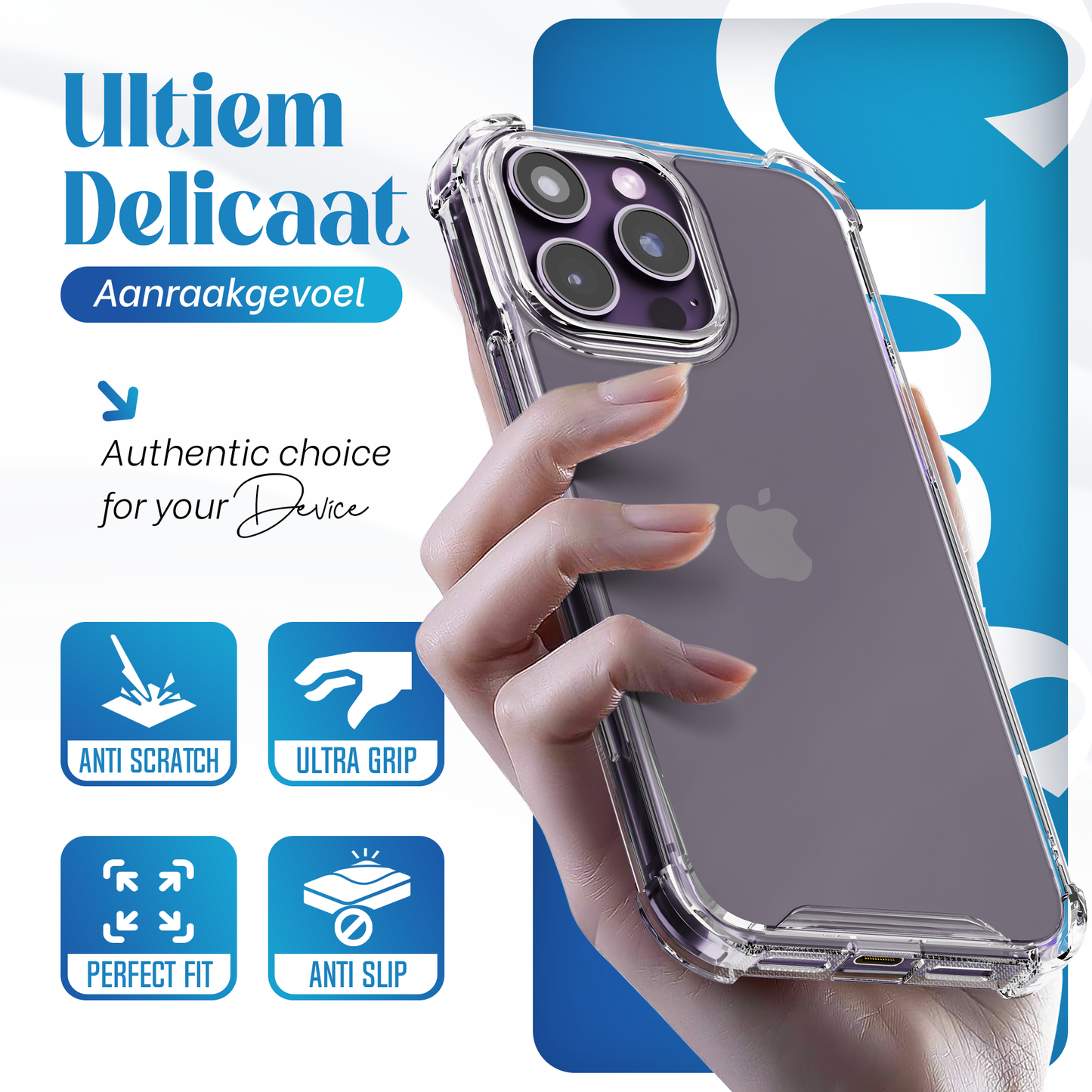 iTech COMBO voor iPhone 14 Pro Max – Complete 3-in-1 Bescherming