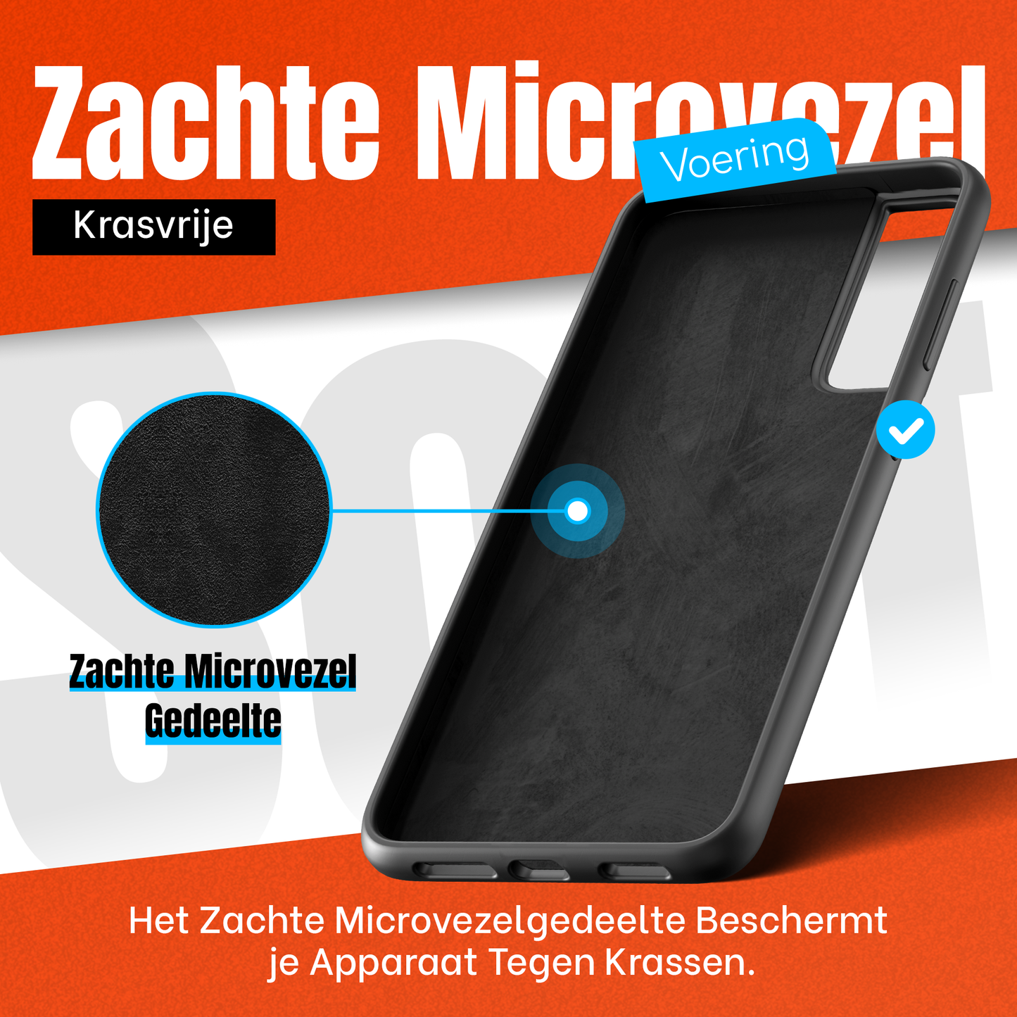 My Case Combo: Zwarte Siliconen Hoes met 2 Screenprotectors voor Samsung Galaxy S22 Plus – Extra Veiligheid