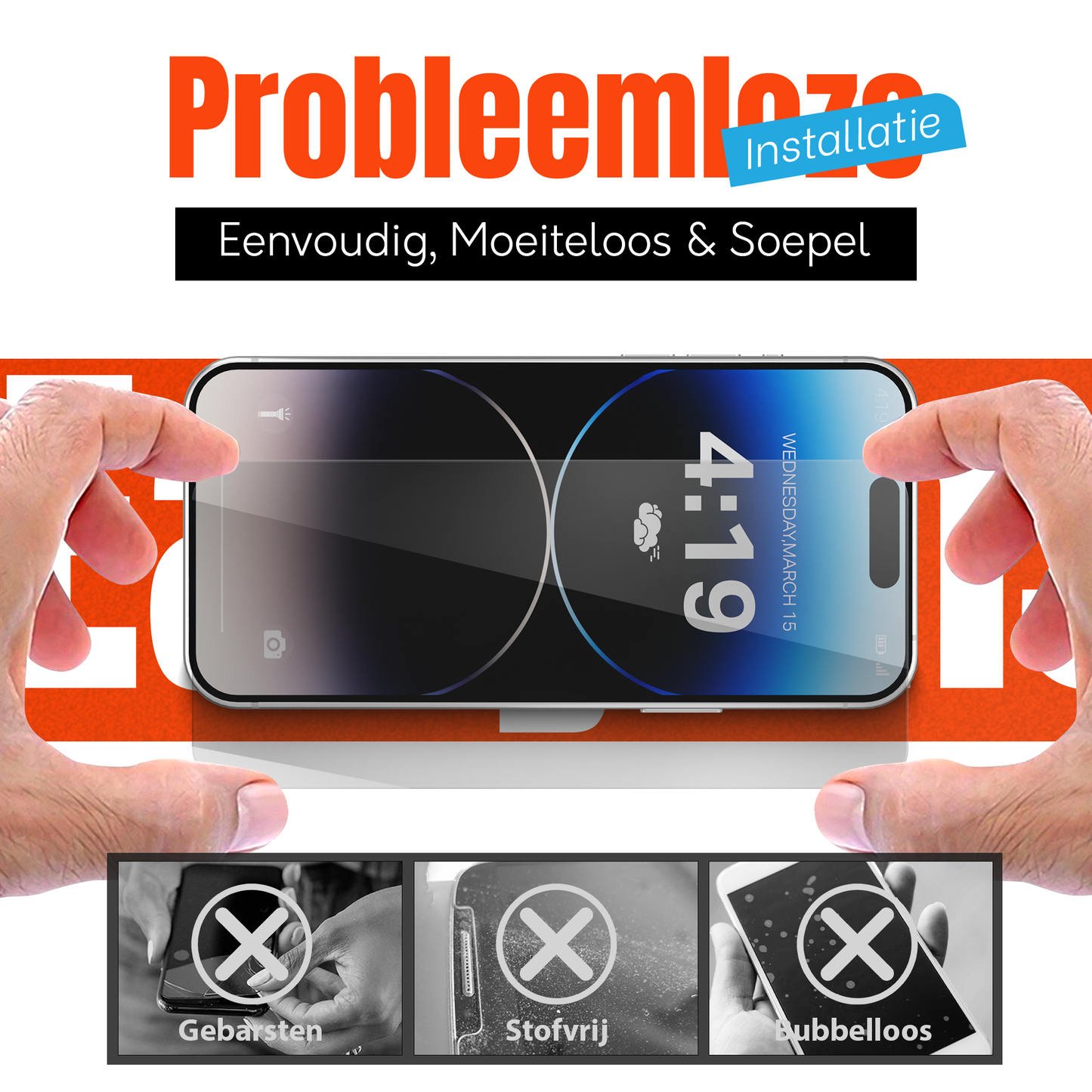My Case Combo: Transparante Hoes met 2 Screenprotectors voor iPhone 14 Pro – Extra Veiligheid