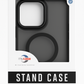 My Case - Hoesje geschikt voor iPhone 16 Pro Max MagSafe - Zwart - Draadloos Opladen - Standaard - Soepele Metalen Knoppen