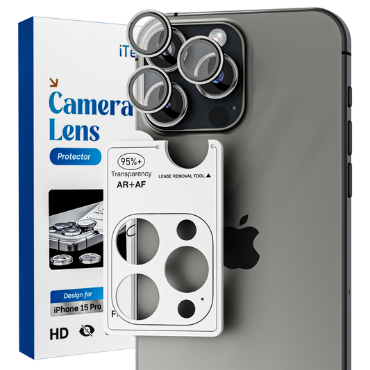 Camera Lens Screen Protector for iPhone 16 Pro / 16 Pro Max - Black