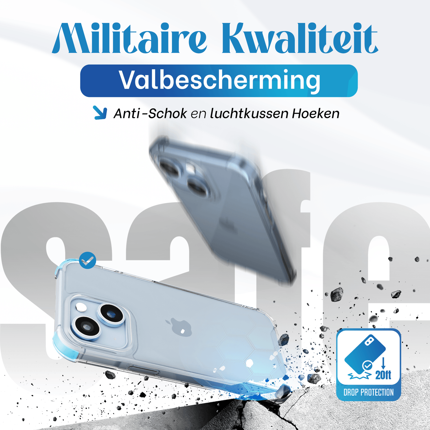 iTech Bumper Hoesje voor iPhone 14 plus – Slank, Schokbestendig & Beschermend - mijnhoesjesiTech Bumper Hoesje voor iPhone 14 plus – Slank, Schokbestendig & Beschermend