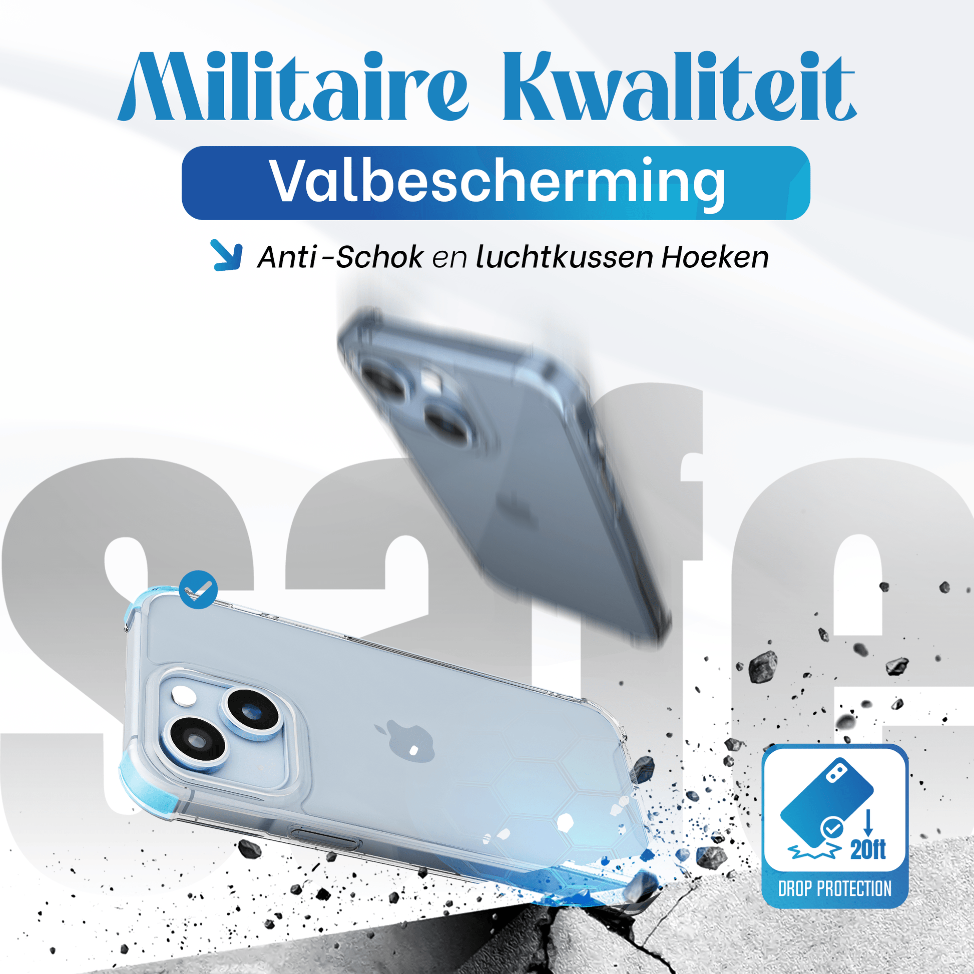 iTech Bumper Hoesje voor iPhone 14 plus – Slank, Schokbestendig & Beschermend - mijnhoesjesiTech Bumper Hoesje voor iPhone 14 plus – Slank, Schokbestendig & Beschermend