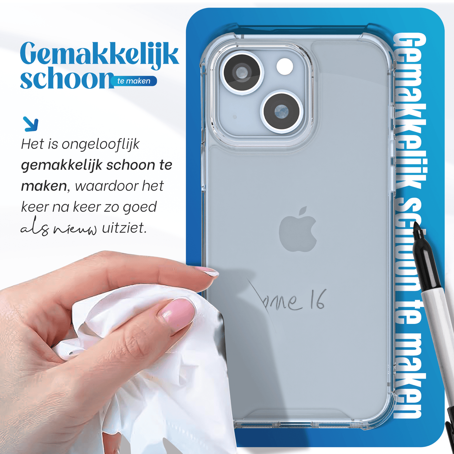iTech Bumper Hoesje voor iPhone 14 plus – Slank, Schokbestendig & Beschermend - mijnhoesjesiTech Bumper Hoesje voor iPhone 14 plus – Slank, Schokbestendig & Beschermend