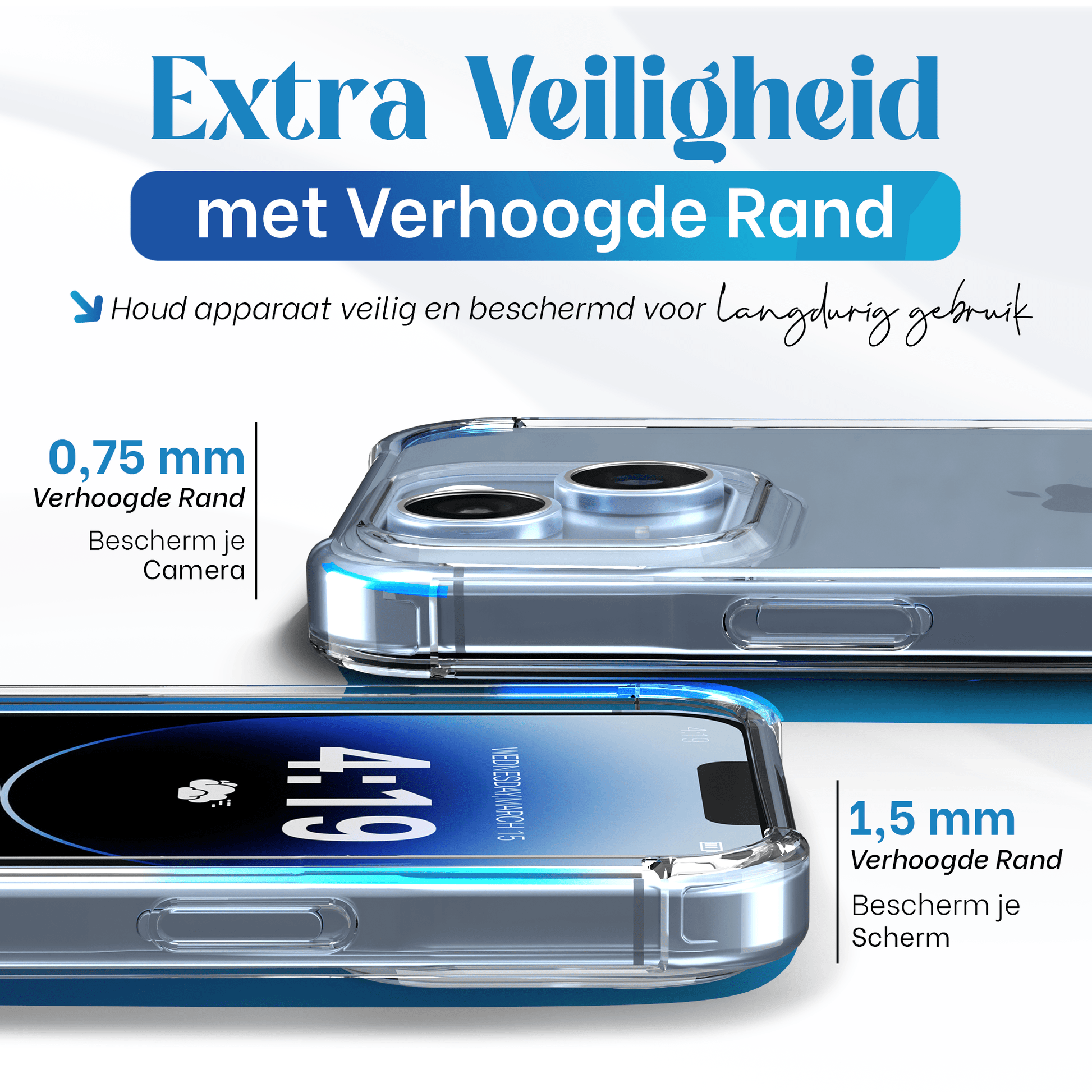 iTech Bumper Hoesje voor iPhone 14 plus – Slank, Schokbestendig & Beschermend - mijnhoesjesiTech Bumper Hoesje voor iPhone 14 plus – Slank, Schokbestendig & Beschermend