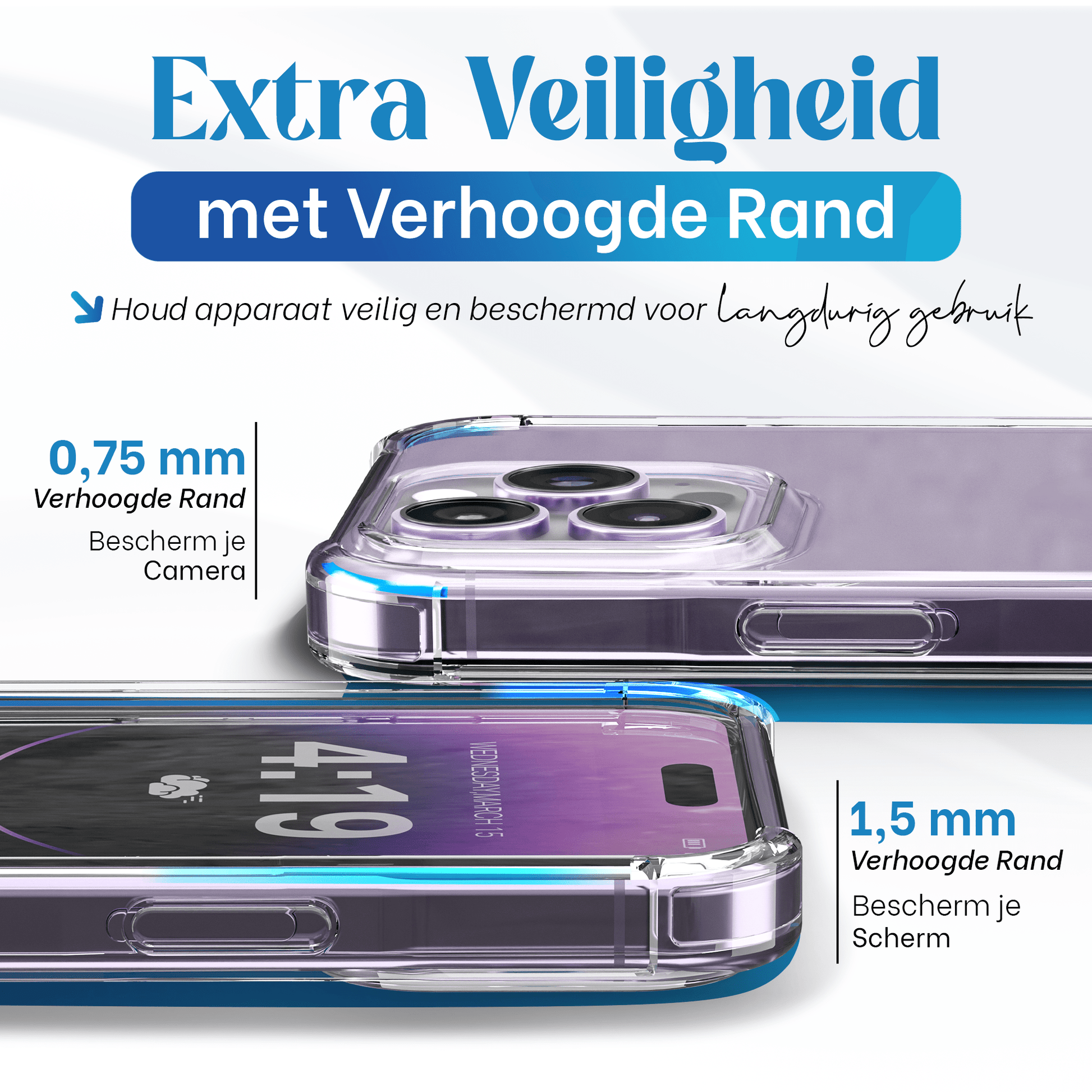 iTech Bumper Hoesje voor iPhone 14 Pro – Slank, Schokbestendig & Beschermend - mijnhoesjesiTech Bumper Hoesje voor iPhone 14 Pro – Slank, Schokbestendig & Beschermend