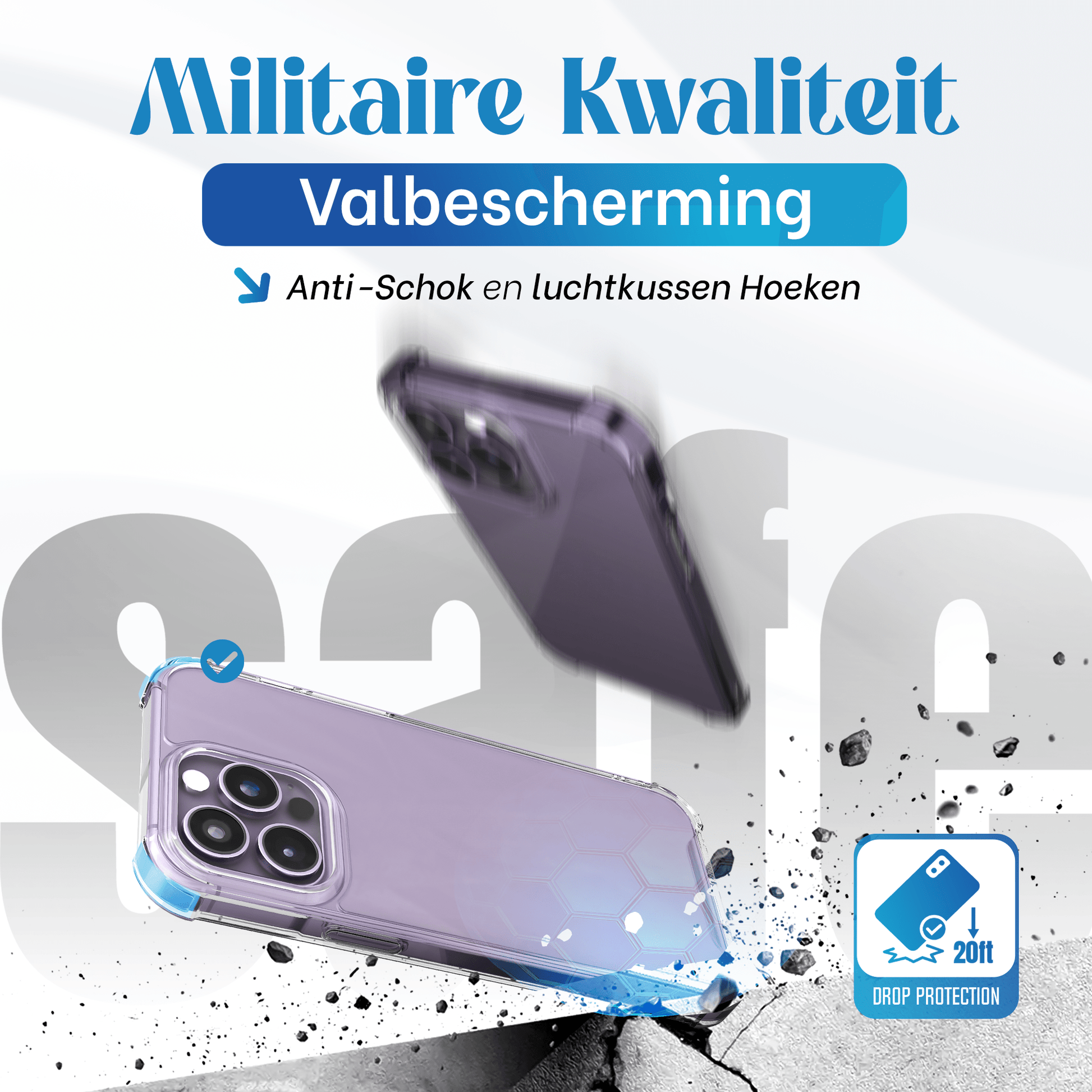 iTech Bumper Hoesje voor iPhone 14 Pro – Slank, Schokbestendig & Beschermend - mijnhoesjesiTech Bumper Hoesje voor iPhone 14 Pro – Slank, Schokbestendig & Beschermend