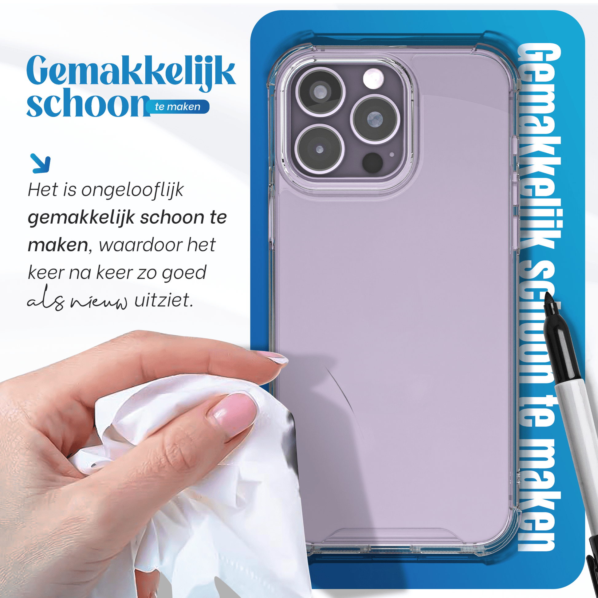 iTech Bumper Hoesje voor iPhone 14 Pro – Slank, Schokbestendig & Beschermend - mijnhoesjesiTech Bumper Hoesje voor iPhone 14 Pro – Slank, Schokbestendig & Beschermend