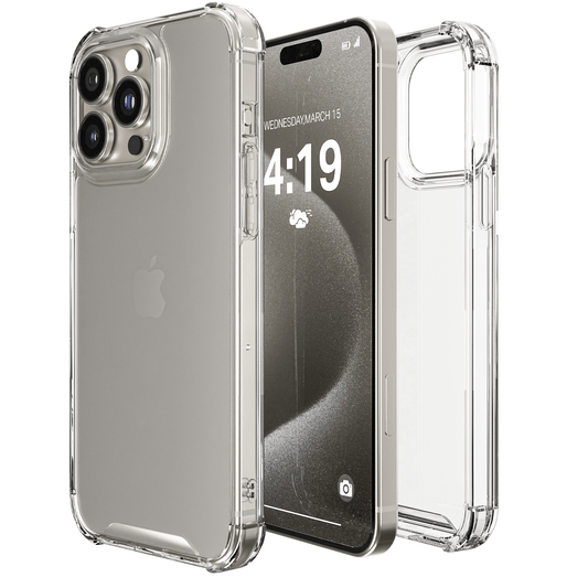 iTech Bumper Hoesje voor iPhone 15 Pro Max – Slank, Schokbestendig & Beschermend - mijnhoesjesiTech Bumper Hoesje voor iPhone 15 Pro Max – Slank, Schokbestendig & Beschermend