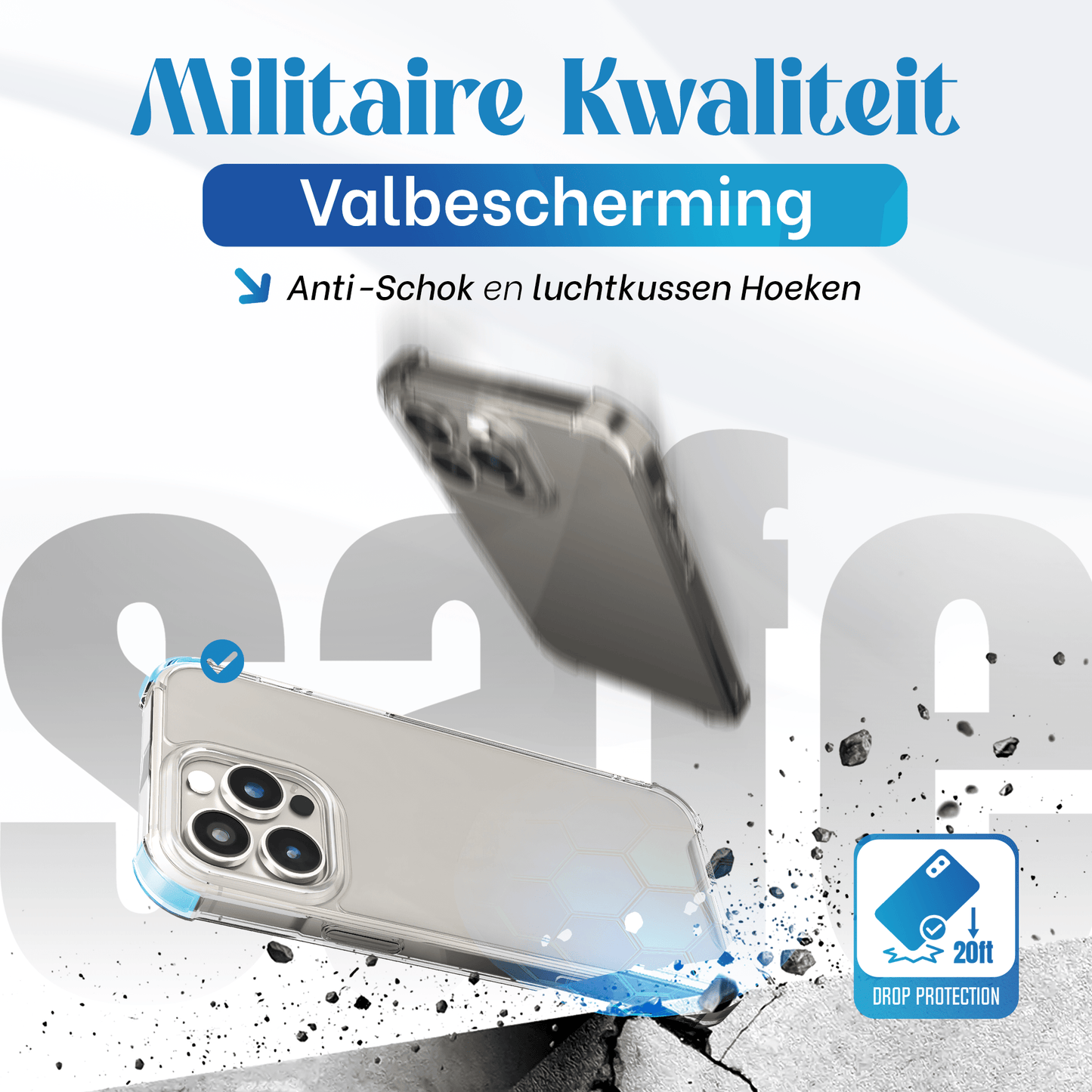 iTech Bumper Hoesje voor iPhone 15 Pro – Slank, Schokbestendig & Beschermend - mijnhoesjesiTech Bumper Hoesje voor iPhone 15 Pro – Slank, Schokbestendig & Beschermend