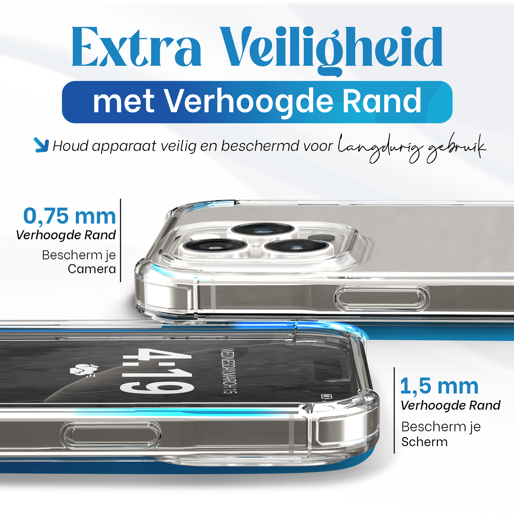 iTech Bumper Hoesje voor iPhone 16 Pro – Slank, Schokbestendig & Beschermend - mijnhoesjesiTech Bumper Hoesje voor iPhone 16 Pro – Slank, Schokbestendig & Beschermend