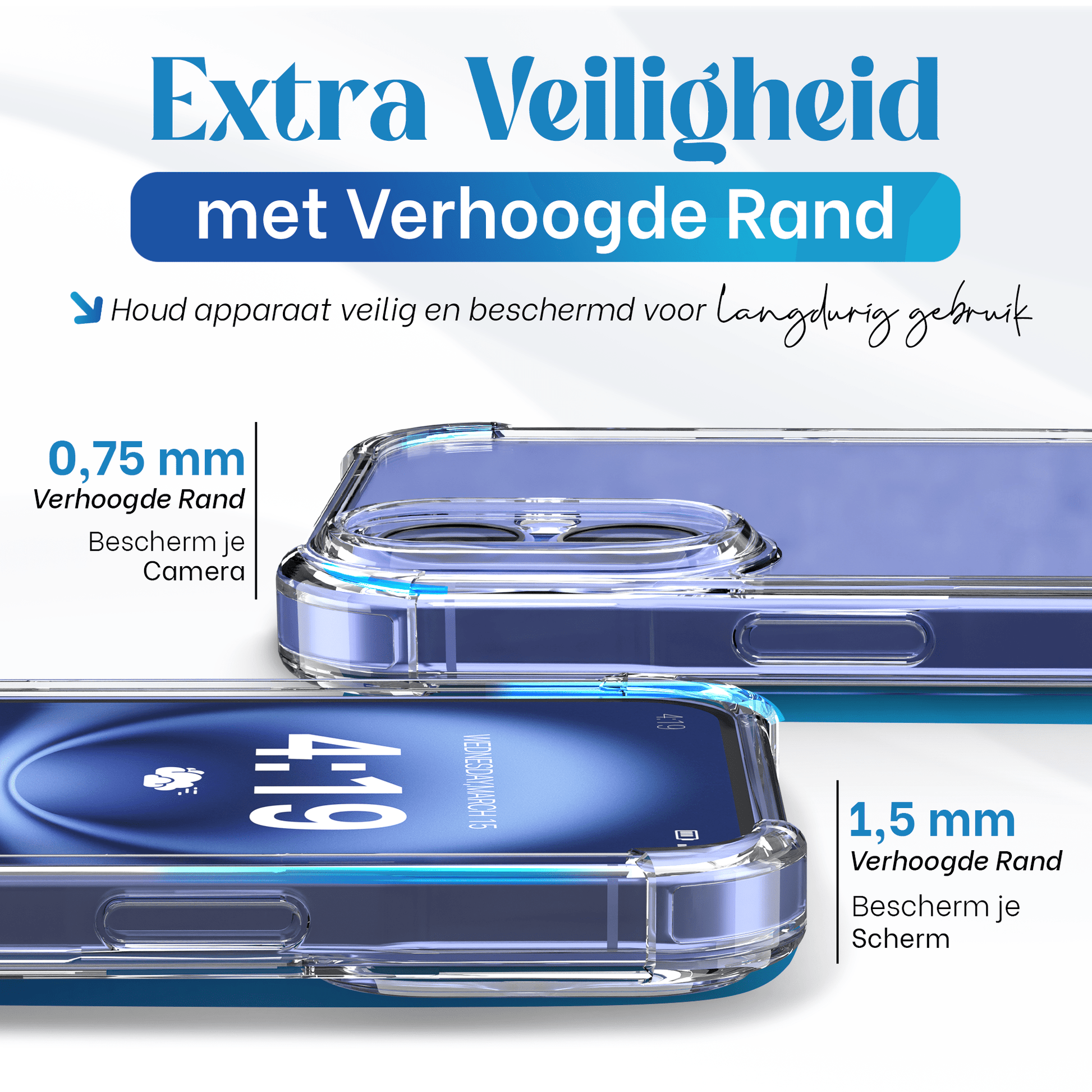 iTech Bumper Hoesje voor iPhone 16 – Slank, Schokbestendig & Beschermend - mijnhoesjesiTech Bumper Hoesje voor iPhone 16 – Slank, Schokbestendig & Beschermend