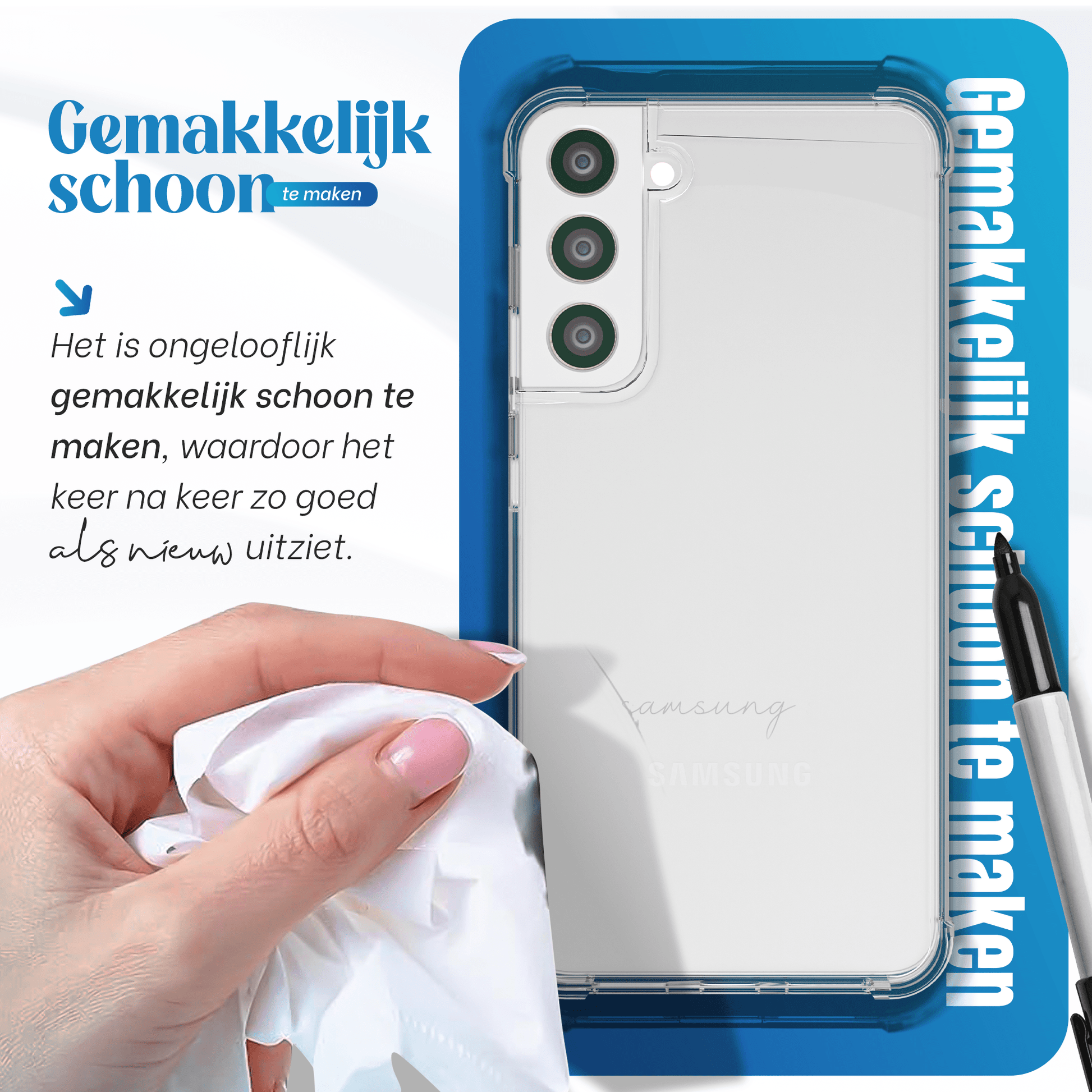 iTech Bumper Hoesje voor Samsung Galaxy S22 – Slank, Schokbestendig & Beschermend - mijnhoesjesiTech Bumper Hoesje voor Samsung Galaxy S22 – Slank, Schokbestendig & Beschermend