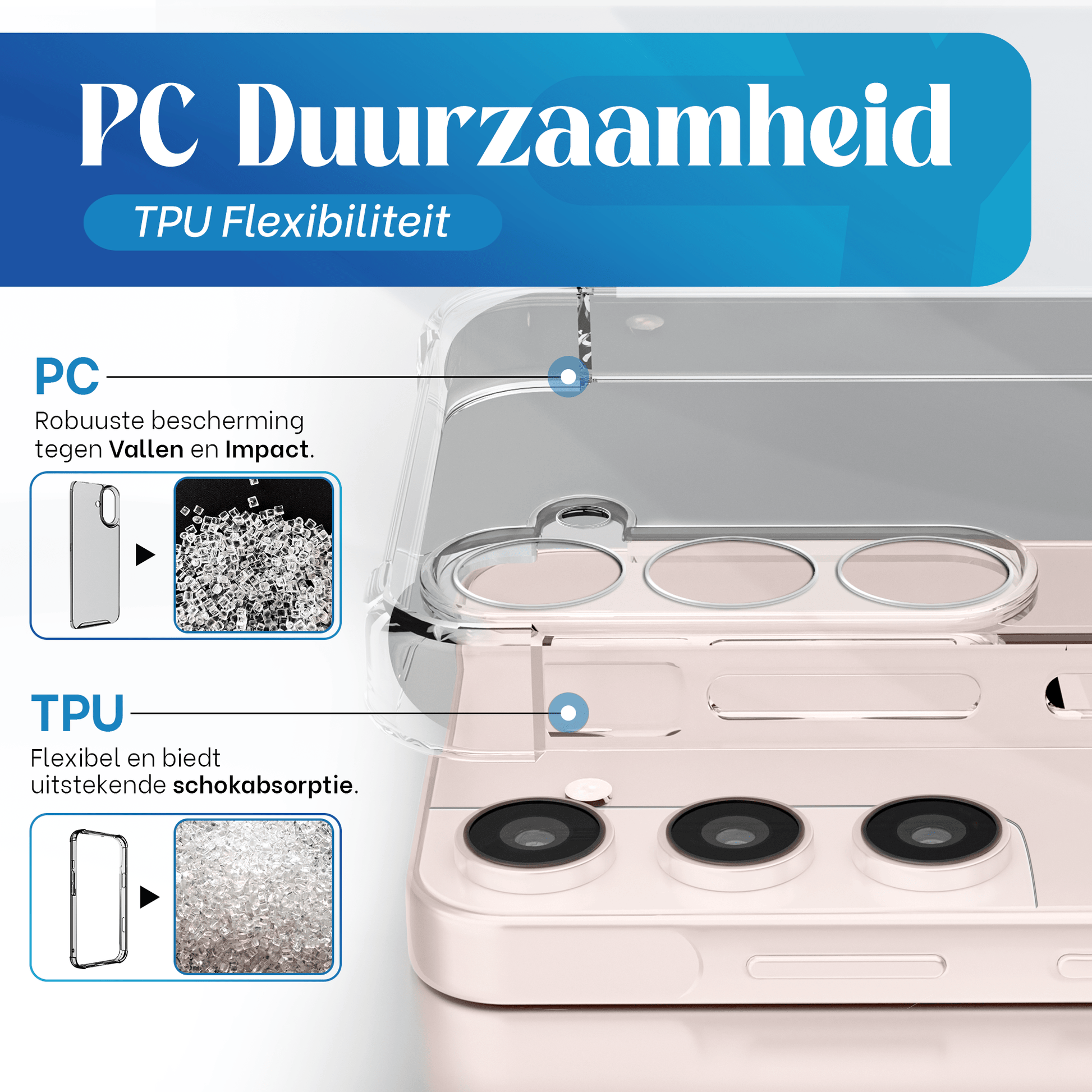 iTech Bumper Hoesje voor Samsung Galaxy S22 – Slank, Schokbestendig & Beschermend - mijnhoesjesiTech Bumper Hoesje voor Samsung Galaxy S22 – Slank, Schokbestendig & Beschermend