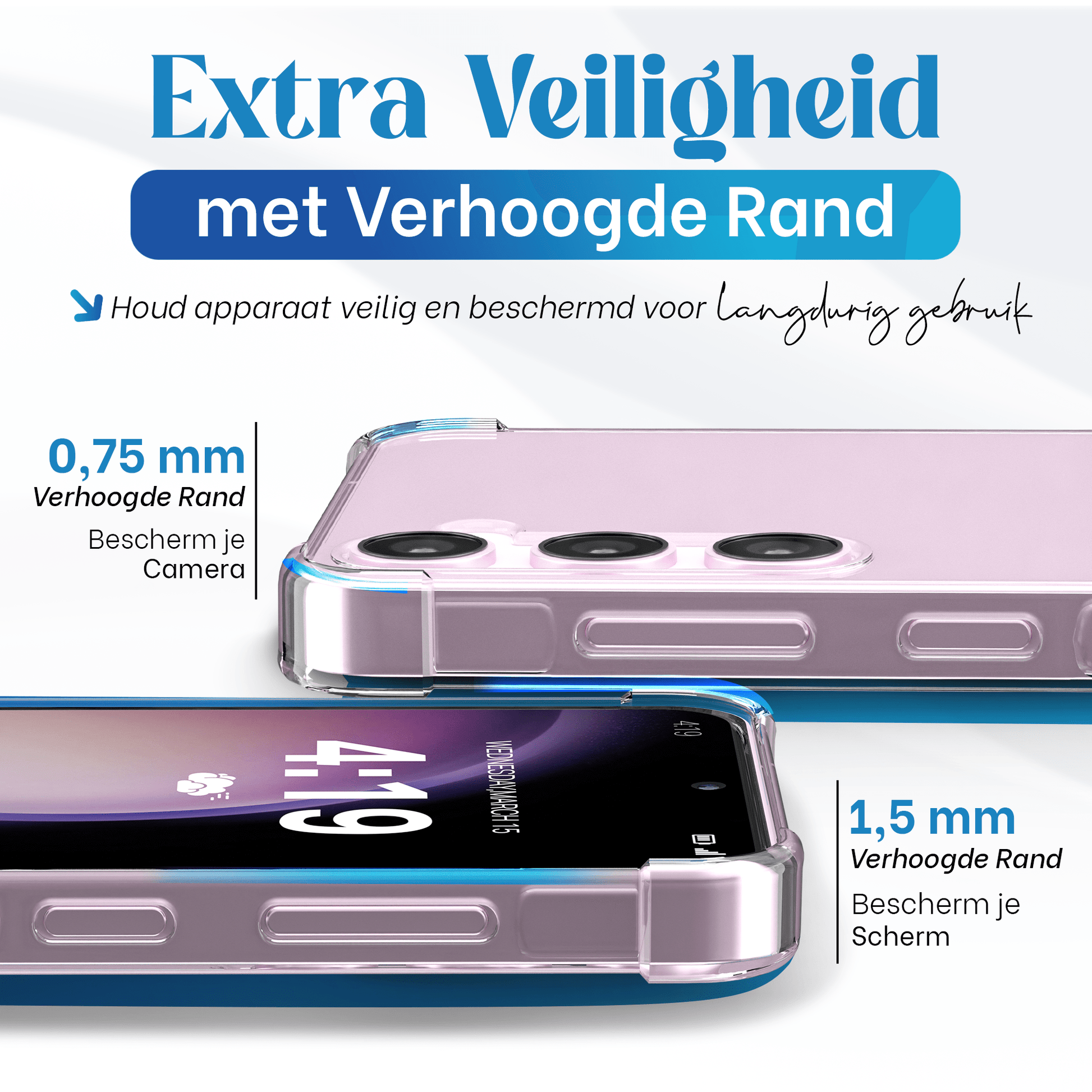 iTech Bumper Hoesje voor Samsung Galaxy S23 – Slank, Schokbestendig & Beschermend - mijnhoesjesiTech Bumper Hoesje voor Samsung Galaxy S23 – Slank, Schokbestendig & Beschermend