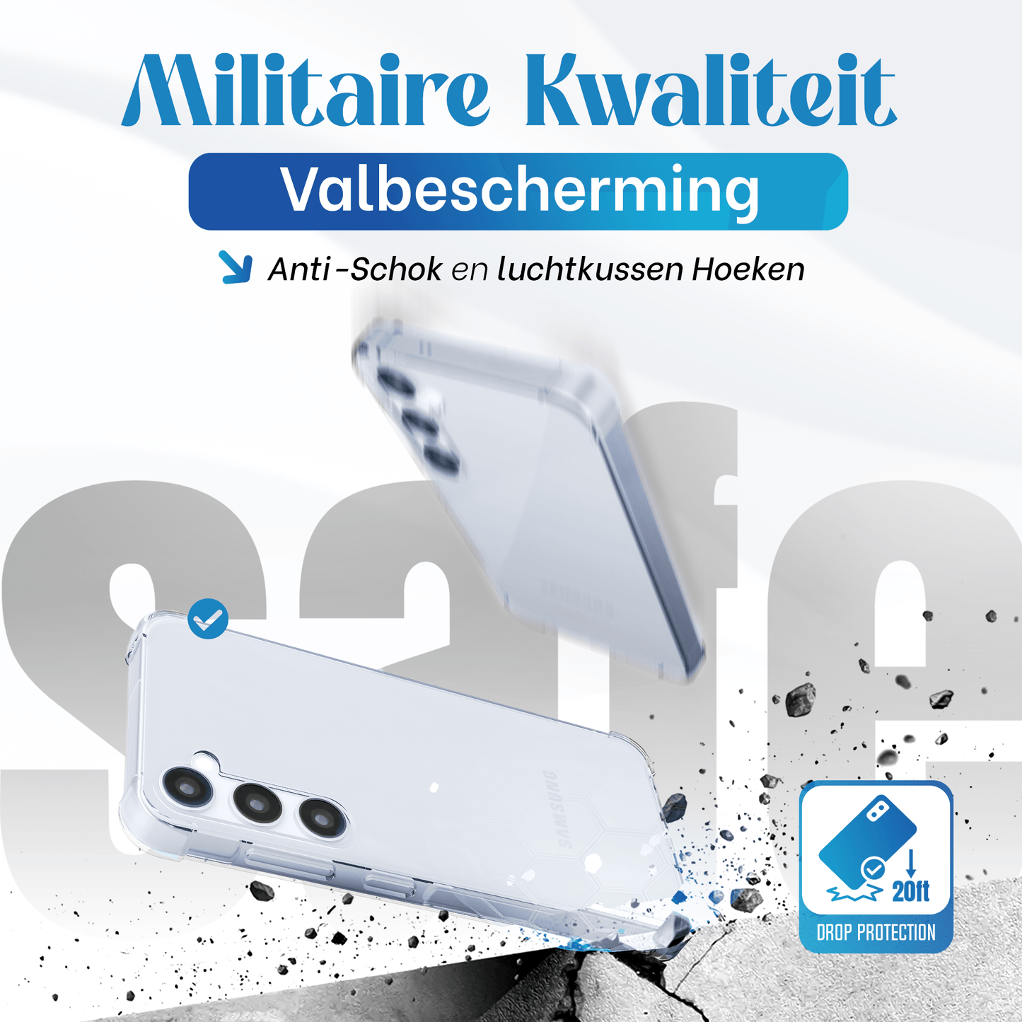 iTech Bumper Hoesje voor Samsung Galaxy S24 Plus/S25 Plus – Slank, Schokbestendig & Beschermend - mijnhoesjesiTech Bumper Hoesje voor Samsung Galaxy S24 Plus/S25 Plus – Slank, Schokbestendig & Beschermend