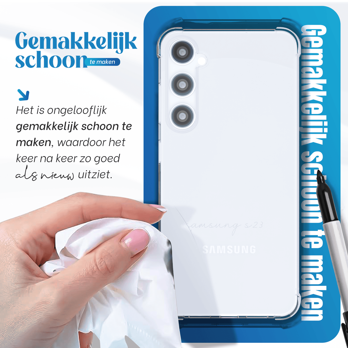 iTech Bumper Hoesje voor Samsung Galaxy S24 Plus/S25 Plus – Slank, Schokbestendig & Beschermend - mijnhoesjesiTech Bumper Hoesje voor Samsung Galaxy S24 Plus/S25 Plus – Slank, Schokbestendig & Beschermend