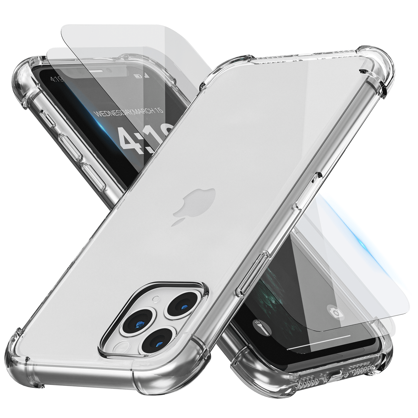 iTech Combo: 2 Screenprotectors & 1 Bumper Hoes voor iPhone 11 Pro – 3 - in - 1 Bescherming - mijnhoesjesiTech Combo: 2 Screenprotectors & 1 Bumper Hoes voor iPhone 11 Pro – 3 - in - 1 Bescherming
