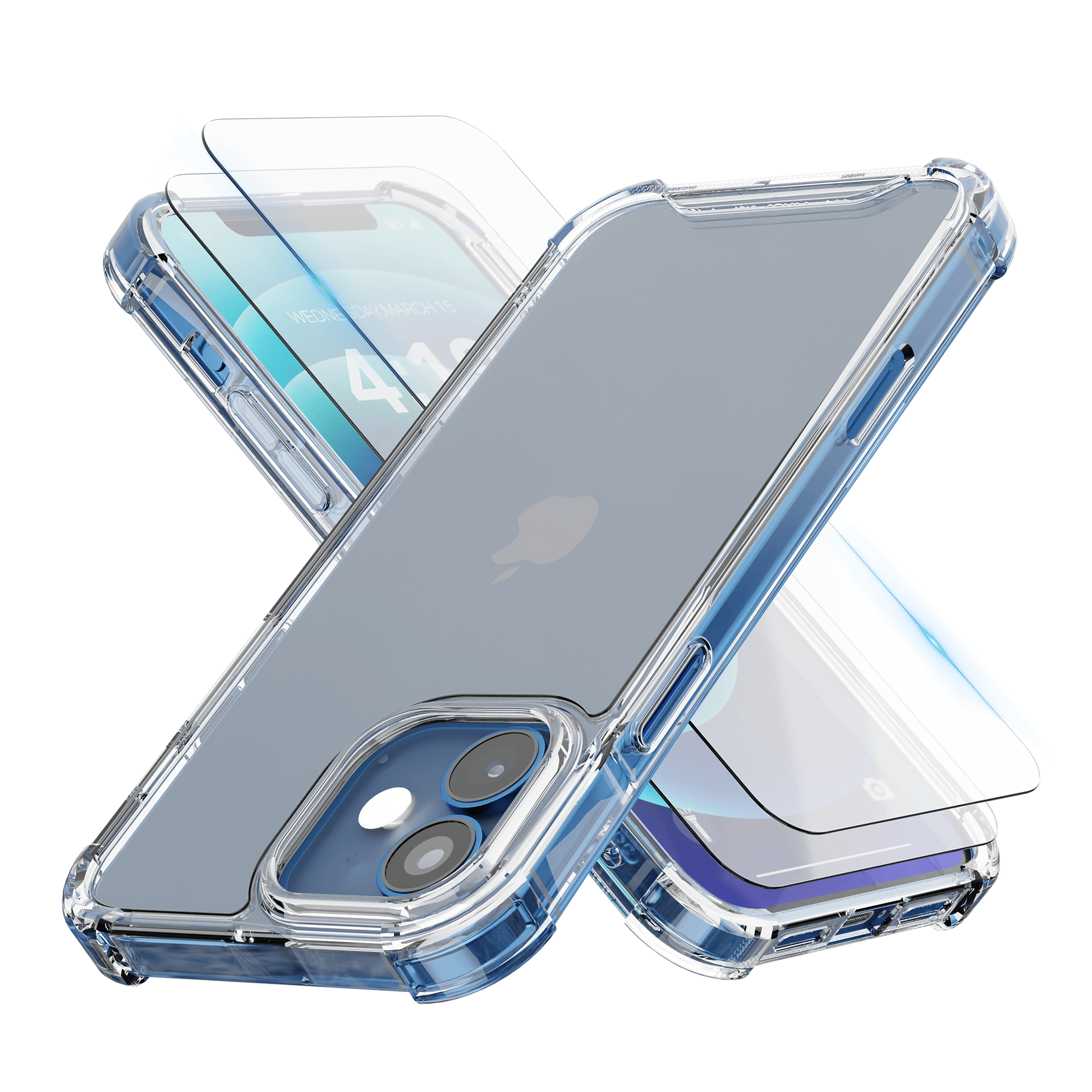 iTech Combo: 2 Screenprotectors & 1 Bumper Hoes voor iPhone 12 – 3 - in - 1 Bescherming - mijnhoesjesiTech Combo: 2 Screenprotectors & 1 Bumper Hoes voor iPhone 12 – 3 - in - 1 Bescherming