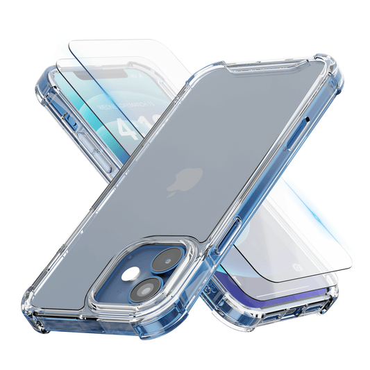 iTech Combo: 2 Screenprotectors & 1 Bumper Hoes voor iPhone 12 – 3 - in - 1 Bescherming - mijnhoesjesiTech Combo: 2 Screenprotectors & 1 Bumper Hoes voor iPhone 12 – 3 - in - 1 Bescherming