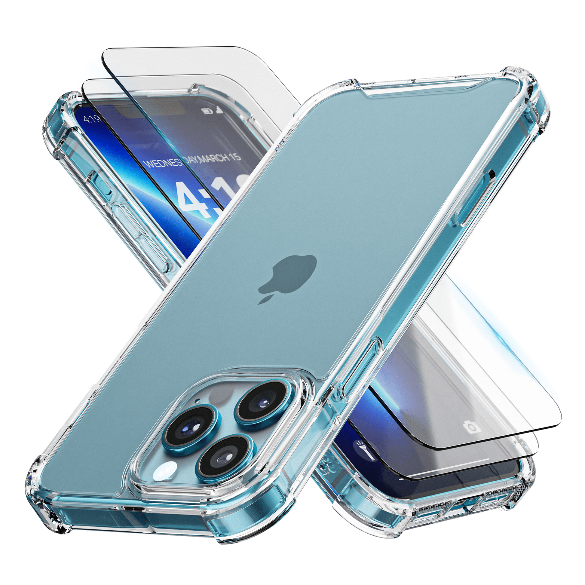 iTech Combo: 2 Screenprotectors & 1 Bumper Hoes voor iPhone 12 Pro – 3 - in - 1 Bescherming - mijnhoesjesiTech Combo: 2 Screenprotectors & 1 Bumper Hoes voor iPhone 12 Pro – 3 - in - 1 Bescherming