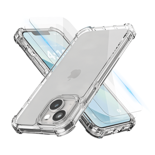 iTech Combo: 2 Screenprotectors & 1 Bumper Hoes voor iPhone 13 – 3 - in - 1 Bescherming - mijnhoesjesiTech Combo: 2 Screenprotectors & 1 Bumper Hoes voor iPhone 13 – 3 - in - 1 Bescherming
