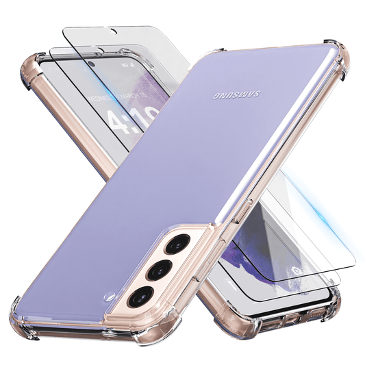 iTech Combo: 2 Screenprotectors & 1 Bumper Hoes voor Samsung Galaxy S21 – 3 - in - 1 Bescherming - mijnhoesjesiTech Combo: 2 Screenprotectors & 1 Bumper Hoes voor Samsung Galaxy S21 – 3 - in - 1 Bescherming