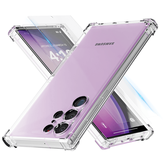 iTech Combo: 2 Screenprotectors & 1 Bumper Hoes voor Samsung Galaxy S23 Ultra – 3 - in - 1 Bescherming - mijnhoesjesiTech Combo: 2 Screenprotectors & 1 Bumper Hoes voor Samsung Galaxy S23 Ultra – 3 - in - 1 Bescherming