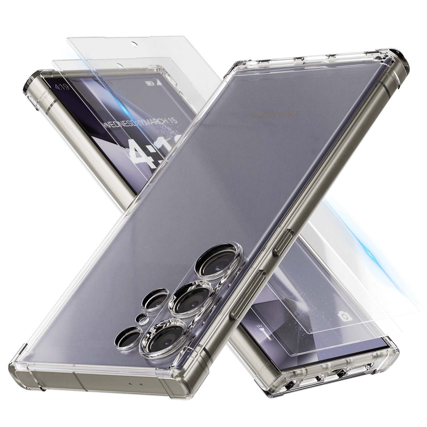 iTech Combo: 2 Screenprotectors & 1 Bumper Hoes voor Samsung Galaxy S24 Ultra – 3 - in - 1 Bescherming - mijnhoesjesiTech Combo: 2 Screenprotectors & 1 Bumper Hoes voor Samsung Galaxy S24 Ultra – 3 - in - 1 Bescherming