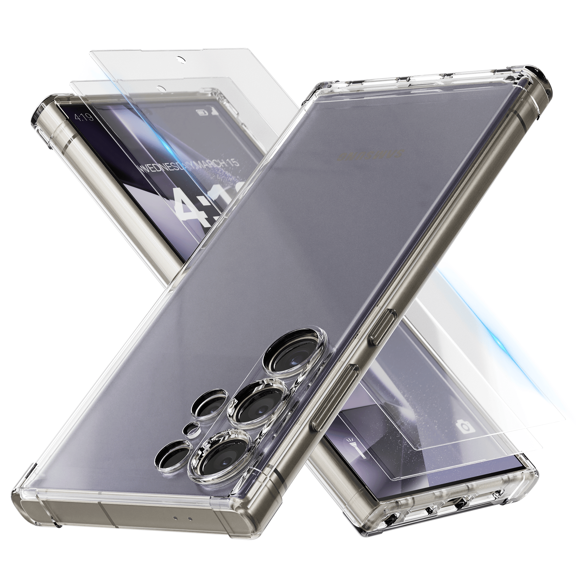 iTech Combo: 2 Screenprotectors & 1 Bumper Hoes voor Samsung Galaxy S24 Ultra – 3 - in - 1 Bescherming - mijnhoesjesiTech Combo: 2 Screenprotectors & 1 Bumper Hoes voor Samsung Galaxy S24 Ultra – 3 - in - 1 Bescherming