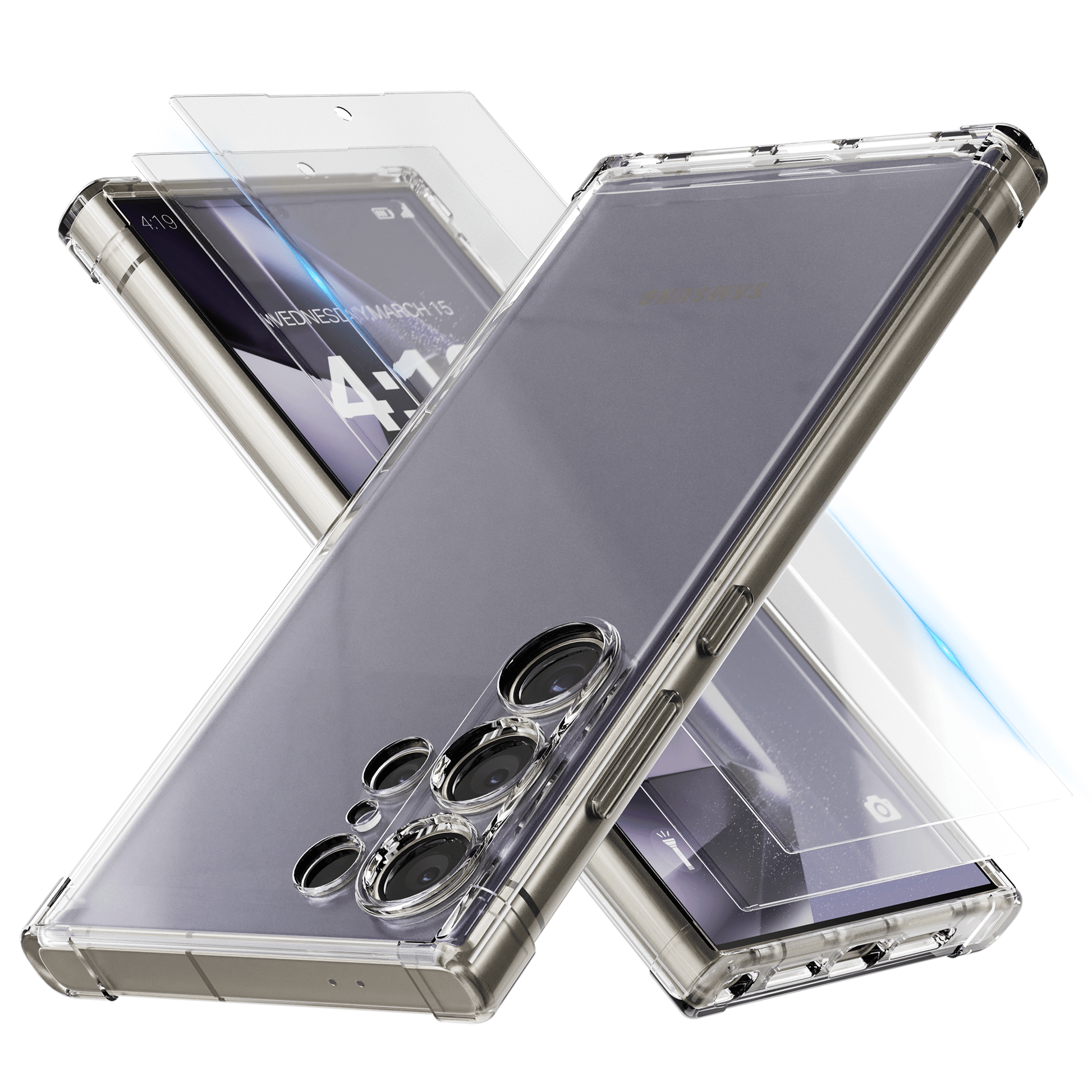 iTech Combo: 2 Screenprotectors & 1 Bumper Hoes voor Samsung Galaxy S24 Ultra – 3 - in - 1 Bescherming - mijnhoesjesiTech Combo: 2 Screenprotectors & 1 Bumper Hoes voor Samsung Galaxy S24 Ultra – 3 - in - 1 Bescherming