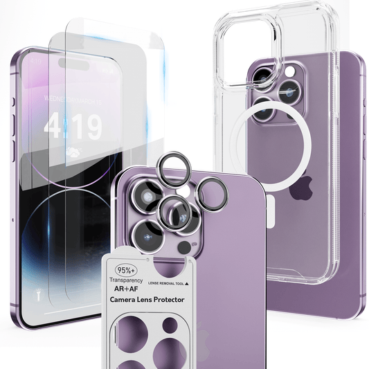 iTech COMBO voor iPhone 14 Pro – Complete 4 - in - 1 Bescherming - mijnhoesjesiTech COMBO voor iPhone 14 Pro – Complete 4 - in - 1 Bescherming