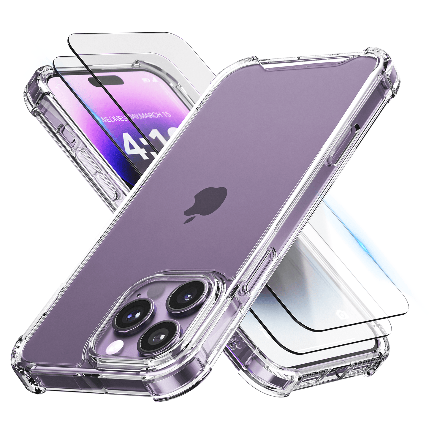iTech COMBO voor iPhone 14 Pro Max – Complete 3 - in - 1 Bescherming - mijnhoesjesiTech COMBO voor iPhone 14 Pro Max – Complete 3 - in - 1 Bescherming