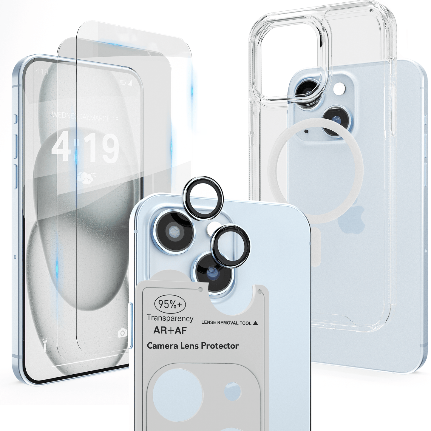 iTech COMBO voor iPhone 15 – Complete 4 - in - 1 Bescherming - mijnhoesjesiTech COMBO voor iPhone 15 – Complete 4 - in - 1 Bescherming