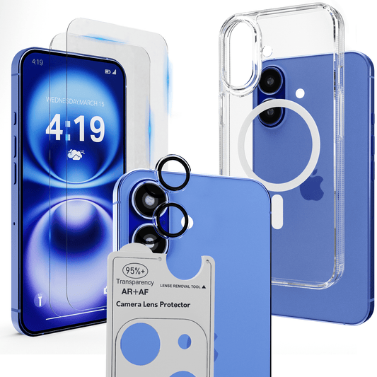 iTech COMBO voor iPhone 16 – Complete 4 - in - 1 Bescherming - mijnhoesjesiTech COMBO voor iPhone 16 – Complete 4 - in - 1 Bescherming