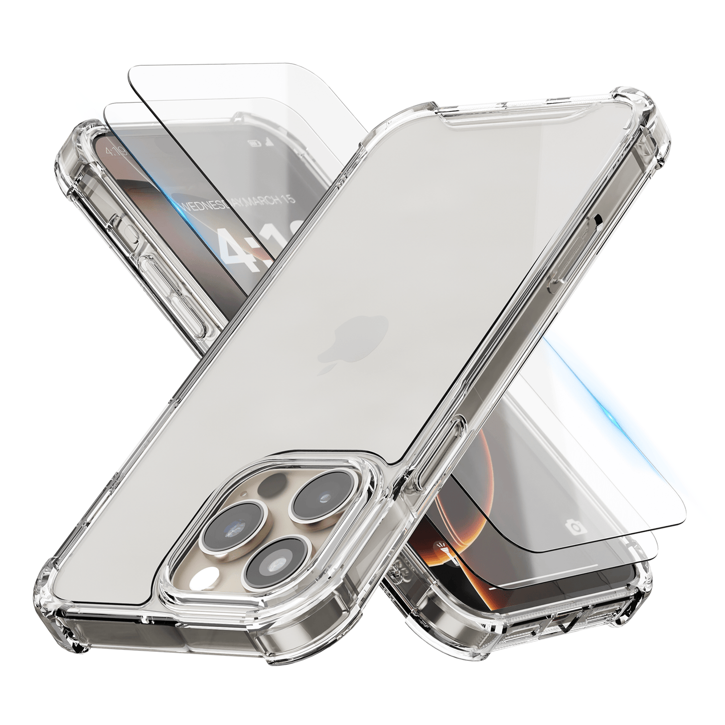 iTech COMBO voor iPhone 16 Pro Max – Complete 3 - in - 1 Bescherming - mijnhoesjesiTech COMBO voor iPhone 16 Pro Max – Complete 3 - in - 1 Bescherming