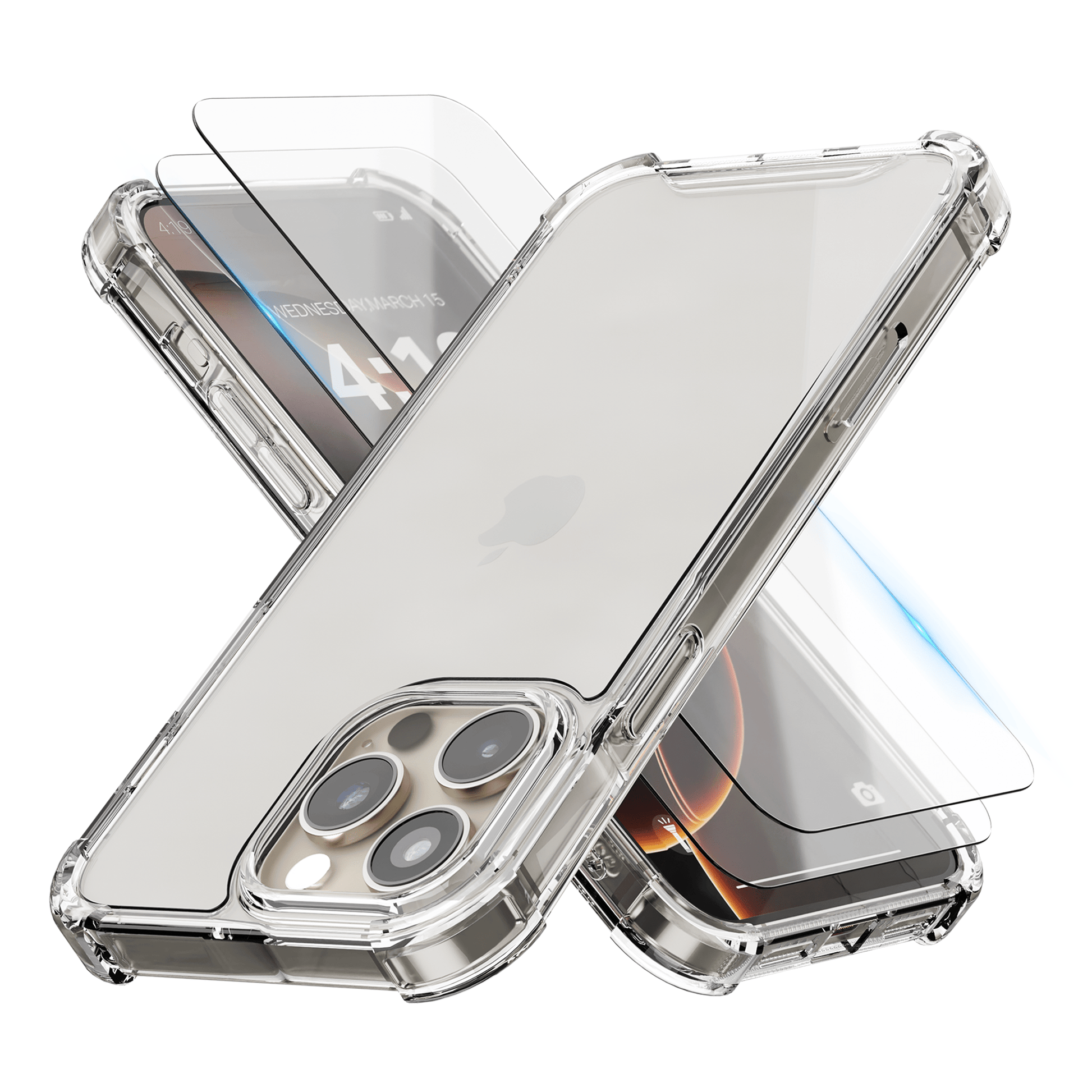 iTech COMBO voor iPhone 16 Pro Max – Complete 3 - in - 1 Bescherming - mijnhoesjesiTech COMBO voor iPhone 16 Pro Max – Complete 3 - in - 1 Bescherming