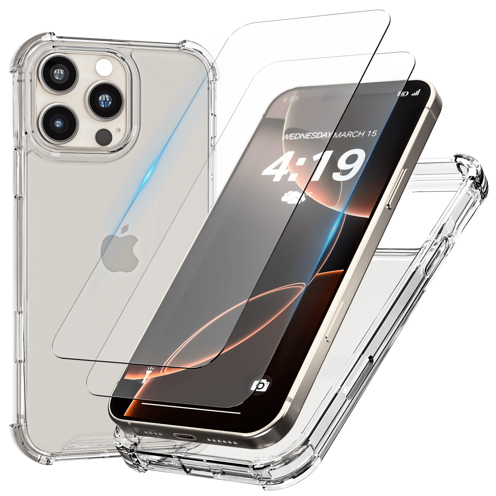 iTech COMBO voor iPhone 16 Pro Max – Complete 3 - in - 1 Bescherming - mijnhoesjesiTech COMBO voor iPhone 16 Pro Max – Complete 3 - in - 1 Bescherming